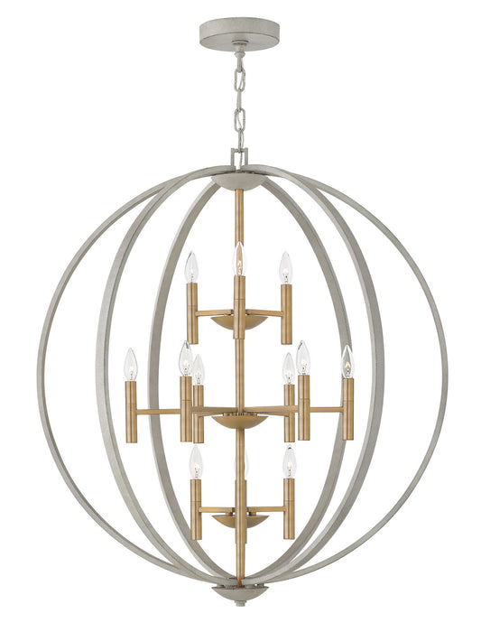 Myhouse Lighting Hinkley - 3469CG - LED Foyer Chandelier - Euclid - Cement Gray