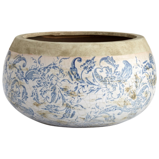 Myhouse Lighting Cyan - 07407 - Planter - Isela - Blue And White