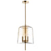 Myhouse Lighting Cyan - 07592 - Three Light Pendant - Lusterous - Satin Brass