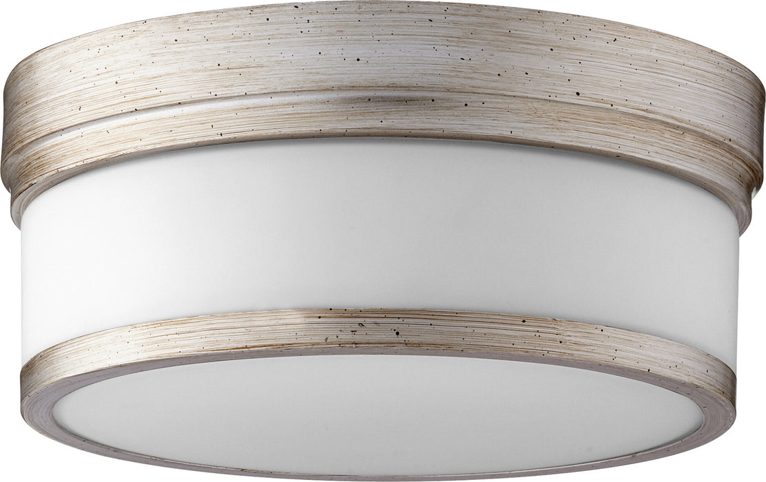 Myhouse Lighting Quorum - 3509-12-60 - Two Light Ceiling Mount - Celeste - Aged Silver Leaf