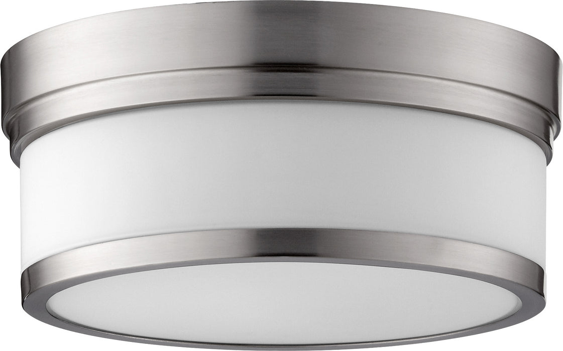 Myhouse Lighting Quorum - 3509-12-65 - Two Light Ceiling Mount - Celeste - Satin Nickel