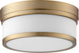 Myhouse Lighting Quorum - 3509-12-80 - Two Light Ceiling Mount - Celeste - Aged Brass