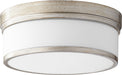 Myhouse Lighting Quorum - 3509-14-60 - Three Light Ceiling Mount - Celeste - Aged Silver Leaf