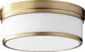 Myhouse Lighting Quorum - 3509-14-80 - Three Light Ceiling Mount - Celeste - Aged Brass