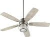 Myhouse Lighting Quorum - 3525-65 - 52"Ceiling Fan - Galveston - Satin Nickel