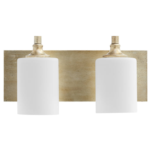 Myhouse Lighting Quorum - 5009-2-60 - Two Light Vanity - Celeste - Aged Silver Leaf