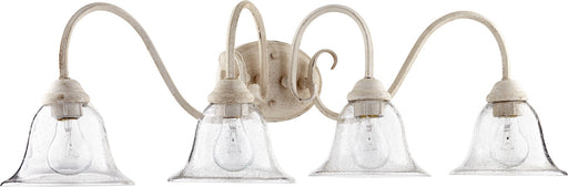 Myhouse Lighting Quorum - 5110-4-170 - Four Light Vanity - Spencer - Persian White w/ Clear/Seeded