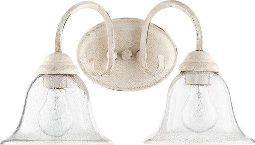 Myhouse Lighting Quorum - 5110-2-170 - Two Light Vanity - Spencer - Persian White w/ Clear/Seeded