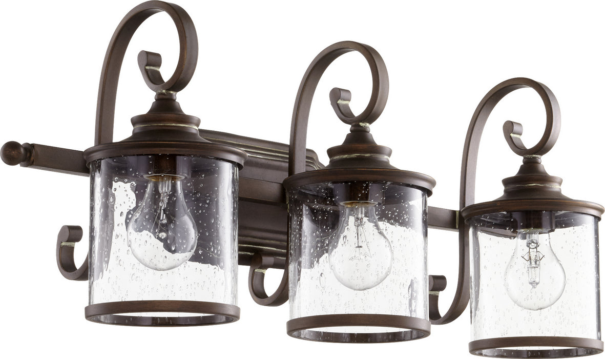 Myhouse Lighting Quorum - 5073-3-39 - Three Light Vanity - San Miguel - Vintage Copper