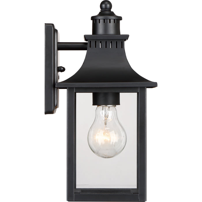 Myhouse Lighting Quoizel - CCR8406K - One Light Outdoor Wall Lantern - Chancellor - Mystic Black