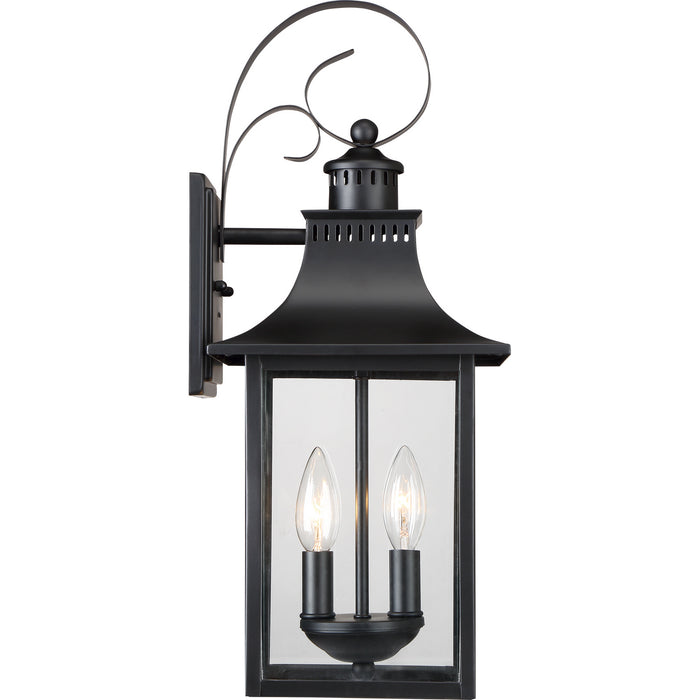 Myhouse Lighting Quoizel - CCR8408K - Two Light Outdoor Wall Lantern - Chancellor - Mystic Black