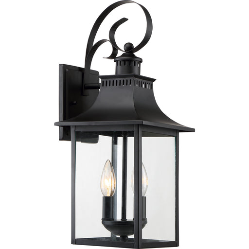 Myhouse Lighting Quoizel - CCR8408K - Two Light Outdoor Wall Lantern - Chancellor - Mystic Black