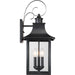 Myhouse Lighting Quoizel - CCR8410K - Three Light Outdoor Wall Lantern - Chancellor - Mystic Black