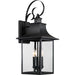 Myhouse Lighting Quoizel - CCR8410K - Three Light Outdoor Wall Lantern - Chancellor - Mystic Black