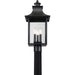 Myhouse Lighting Quoizel - CCR9010K - Three Light Outdoor Post Lantern - Chancellor - Mystic Black