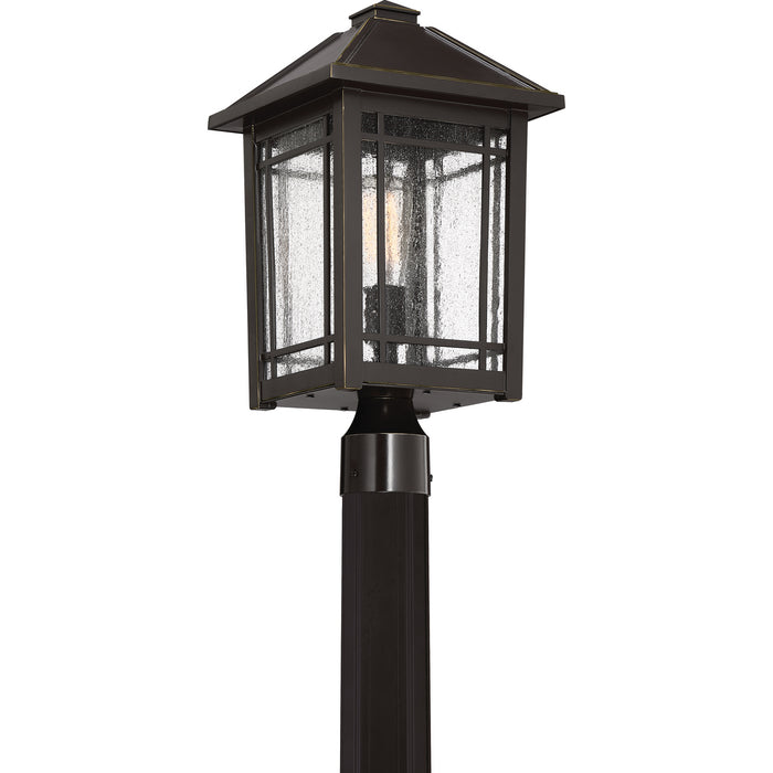 Myhouse Lighting Quoizel - CPT9010PN - One Light Outdoor Post Mount - Cedar Point - Palladian Bronze