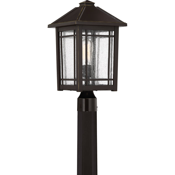 Myhouse Lighting Quoizel - CPT9010PN - One Light Outdoor Post Mount - Cedar Point - Palladian Bronze