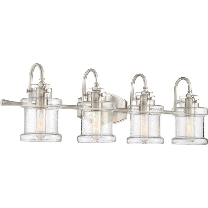 Myhouse Lighting Quoizel - DNY8604BN - Four Light Bath Fixture - Danbury - Brushed Nickel