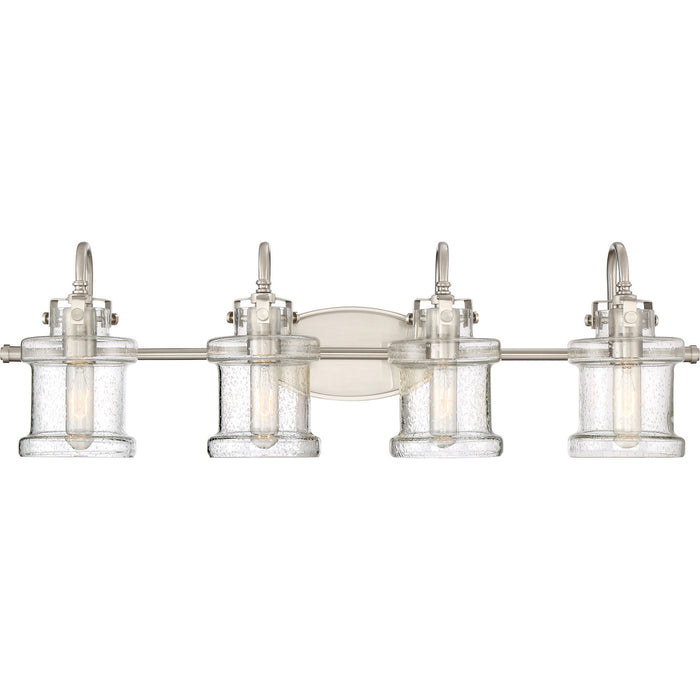 Myhouse Lighting Quoizel - DNY8604BN - Four Light Bath Fixture - Danbury - Brushed Nickel