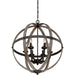 Myhouse Lighting Quoizel - FSN5206RK - Six Light Foyer Pendant - Fusion - Rustic Black