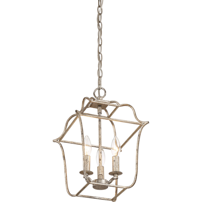 Myhouse Lighting Quoizel - GLY5203CS - Three Light Foyer Pendant - Gallery - Century Silver Leaf