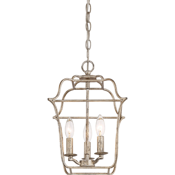 Myhouse Lighting Quoizel - GLY5203CS - Three Light Foyer Pendant - Gallery - Century Silver Leaf