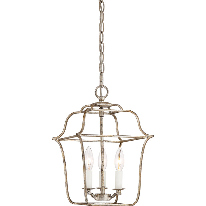 Myhouse Lighting Quoizel - GLY5203CS - Three Light Foyer Pendant - Gallery - Century Silver Leaf