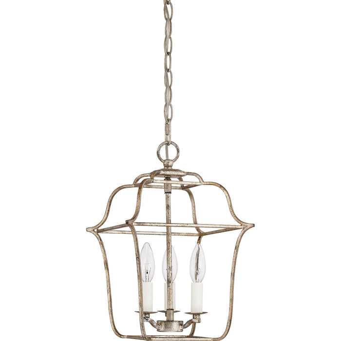 Myhouse Lighting Quoizel - GLY5203CS - Three Light Foyer Pendant - Gallery - Century Silver Leaf