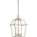 Myhouse Lighting Quoizel - GLY5203CS - Three Light Foyer Pendant - Gallery - Century Silver Leaf