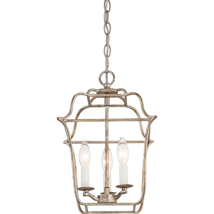 Myhouse Lighting Quoizel - GLY5203CS - Three Light Foyer Pendant - Gallery - Century Silver Leaf