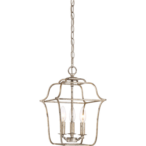 Myhouse Lighting Quoizel - GLY5203CS - Three Light Foyer Pendant - Gallery - Century Silver Leaf