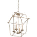 Myhouse Lighting Quoizel - GLY5204CS - Four Light Foyer Pendant - Gallery - Century Silver Leaf