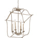 Myhouse Lighting Quoizel - GLY5206CS - Six Light Foyer Pendant - Gallery - Century Silver Leaf