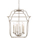 Myhouse Lighting Quoizel - GLY5206CS - Six Light Foyer Pendant - Gallery - Century Silver Leaf