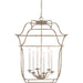 Myhouse Lighting Quoizel - GLY5206CS - Six Light Foyer Pendant - Gallery - Century Silver Leaf