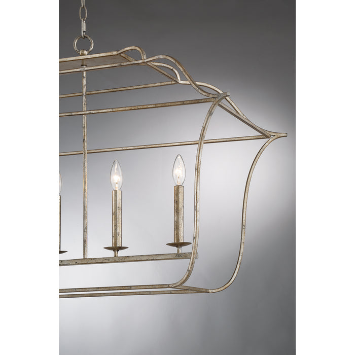 Myhouse Lighting Quoizel - GLY648CS - Six Light Island Chandelier - Gallery - Century Silver Leaf