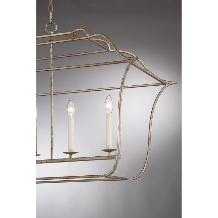 Myhouse Lighting Quoizel - GLY648CS - Six Light Island Chandelier - Gallery - Century Silver Leaf