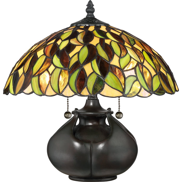 Myhouse Lighting Quoizel - TF3181T - Two Light Table Lamp - Greenwood - Valiant Bronze