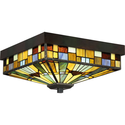 Myhouse Lighting Quoizel - TFIK1614VA - Three Light Flush Mount - Inglenook - Valiant Bronze