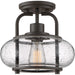 Myhouse Lighting Quoizel - TRG1710OZ - One Light Semi Flush Mount - Trilogy - Old Bronze