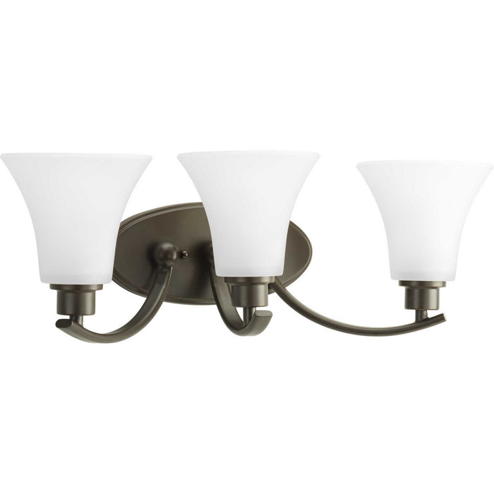 Myhouse Lighting Progress Lighting - P2002-20W - Three Light Bath Bracket - Joy - Antique Bronze