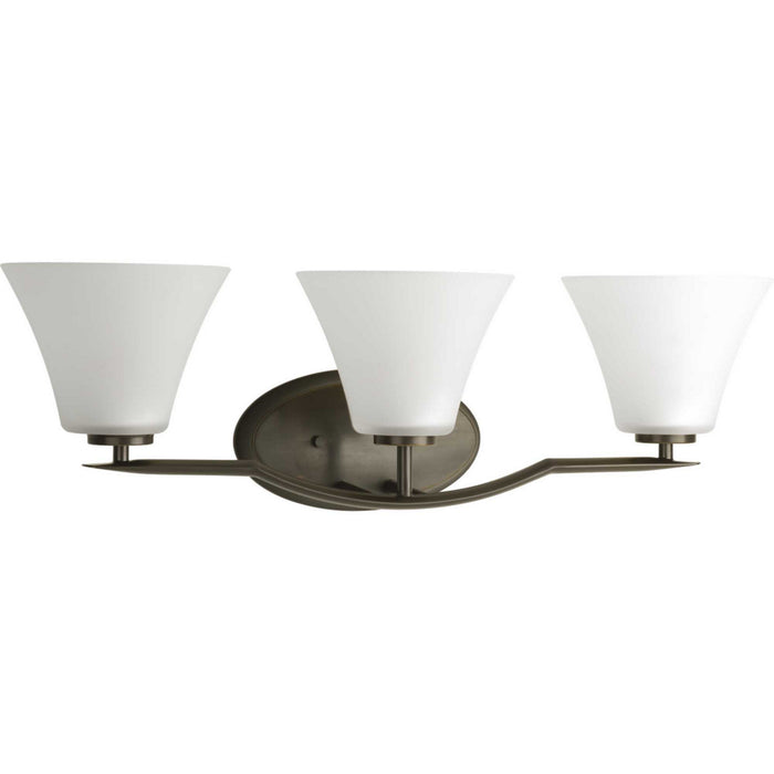 Myhouse Lighting Progress Lighting - P2006-20W - Three Light Bath Bracket - Bravo - Antique Bronze