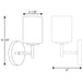 Myhouse Lighting Progress Lighting - P2131-09 - One Light Bath Bracket - Replay - Brushed Nickel