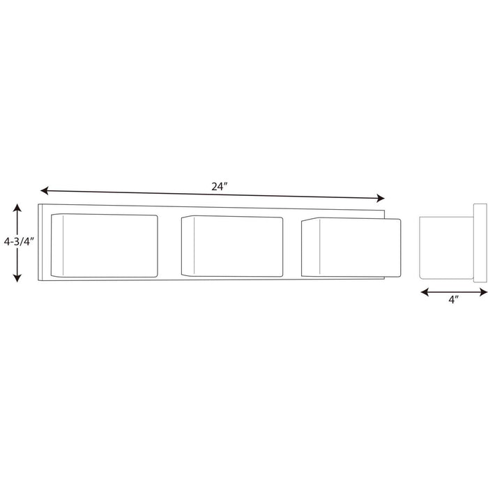 Myhouse Lighting Progress Lighting - P2144-1530K9 - LED Bath Bracket - Ace Led - Polished Chrome