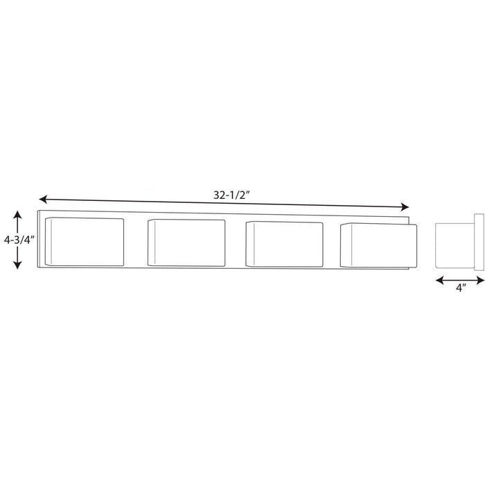 Myhouse Lighting Progress Lighting - P2145-1530K9 - LED Bath Bracket - Ace Led - Polished Chrome