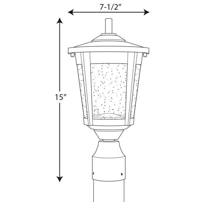 Myhouse Lighting Progress Lighting - P6430-3130K9 - LED Post Lantern - East Haven Led - Black