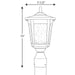 Myhouse Lighting Progress Lighting - P6430-3130K9 - LED Post Lantern - East Haven Led - Black