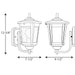 Myhouse Lighting Progress Lighting - P6074-20 - One Light Wall Lantern - East Haven - Antique Bronze