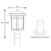 Myhouse Lighting Progress Lighting - P6424-20 - One Light Post Lantern - Wish - Antique Bronze