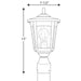 Myhouse Lighting Progress Lighting - P6425-31 - One Light Post Lantern - East Haven - Black